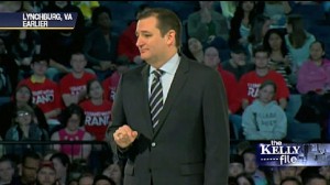 It's Red. It's White. What's That Behind Ted Cruz At Liberty University?